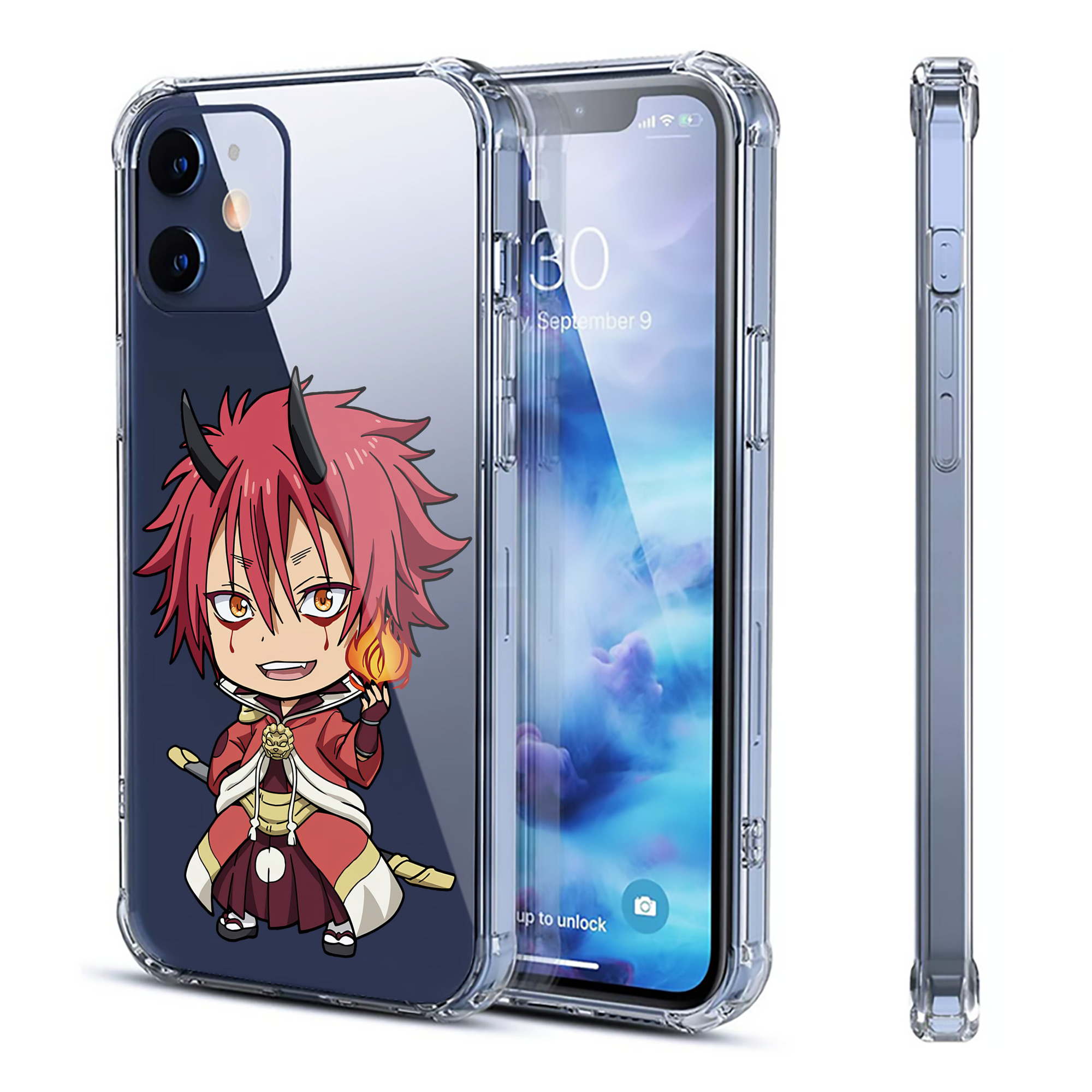 （画像用） 転スラ Regarding Reincarnated to Slime 【iPhone 12シリーズ対応】透明スマホケース（クリアソフトケース）